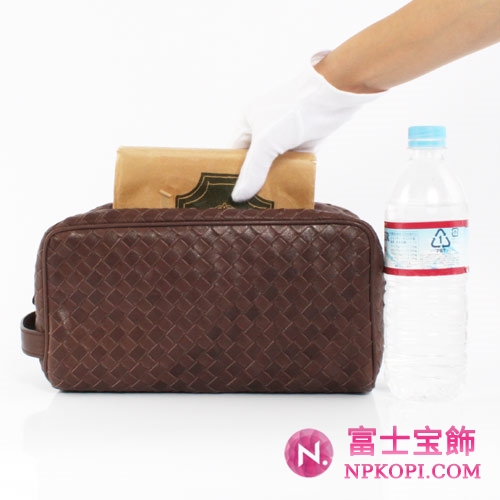 Bottega Veneta/ボッテガ・ヴェネタ カーフレザー セカンドバッグ ビターブラウン174361V61412133【2011年秋冬新作】 